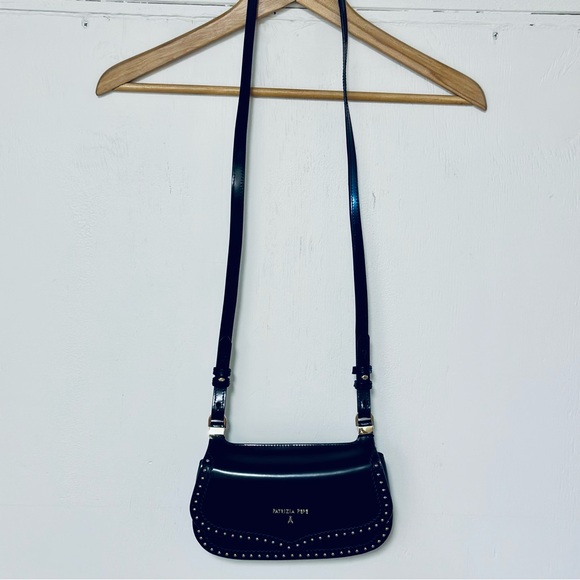 Patrizia Pepe Black Studded Shoulder Bag - Picture 15 of 16